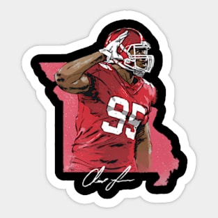 Chris Jones Kansas City Map Sticker